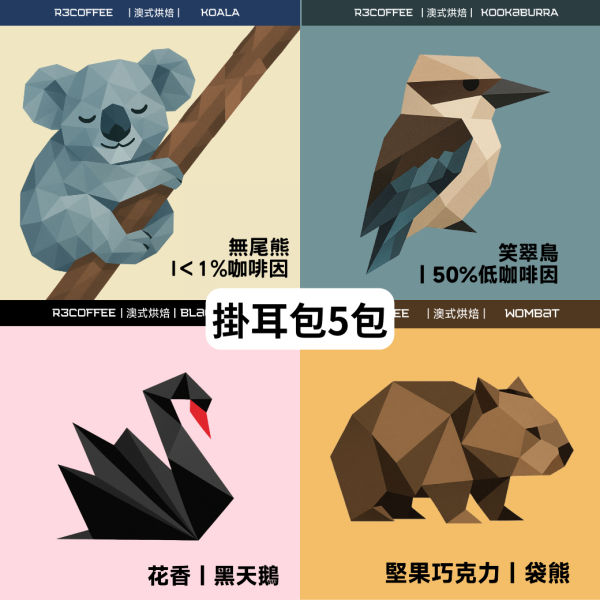 【R3 Coffee Roasters｜開拓者咖啡烘焙所】掛耳包5包